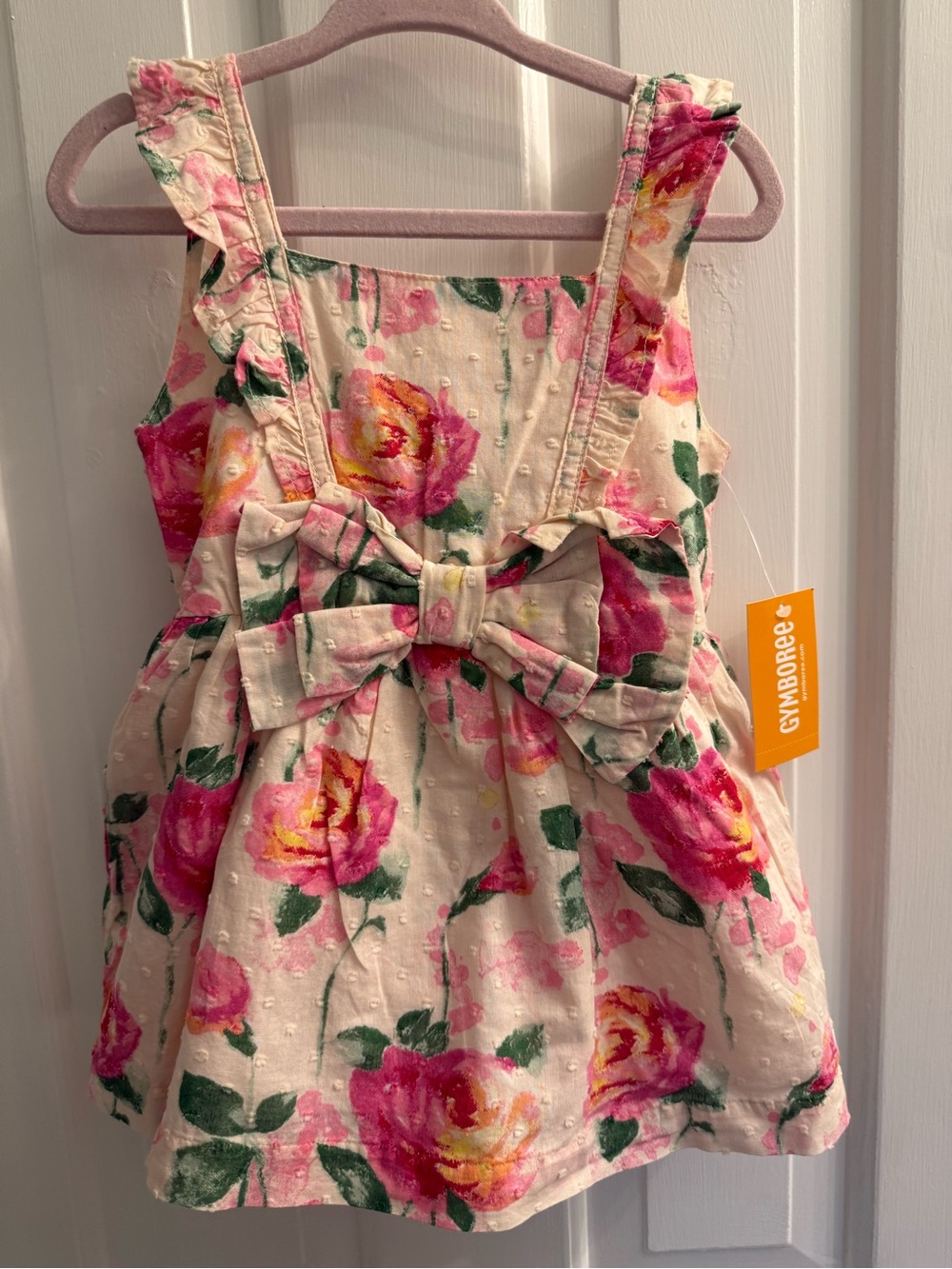 NWT Gymboree Fading Rose Floral Bow Dress 12-18 Months